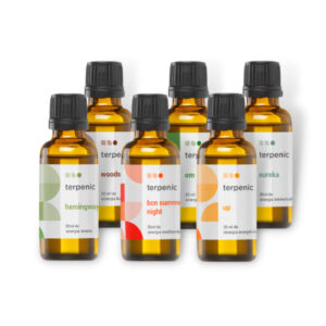 Sinergías Terpenic aceites esenciales 100 % puros para difusor Aromaterapia natural con sinergías Terpenic Sinergía Terpenic para bienestar y aroma en casa Aceites esenciales Terpenic para difusor Nebula Plus Fragancias Terpenic para crear ambiente relajante y equilibrado